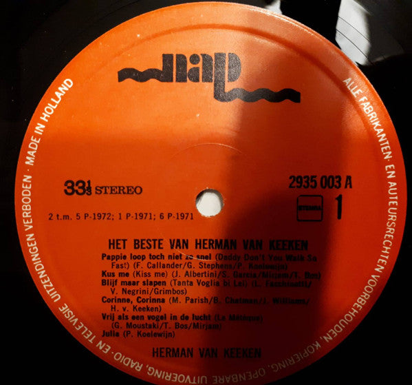 Herman van Keeken : Het Beste Van Herman van Keeken (LP, Comp)