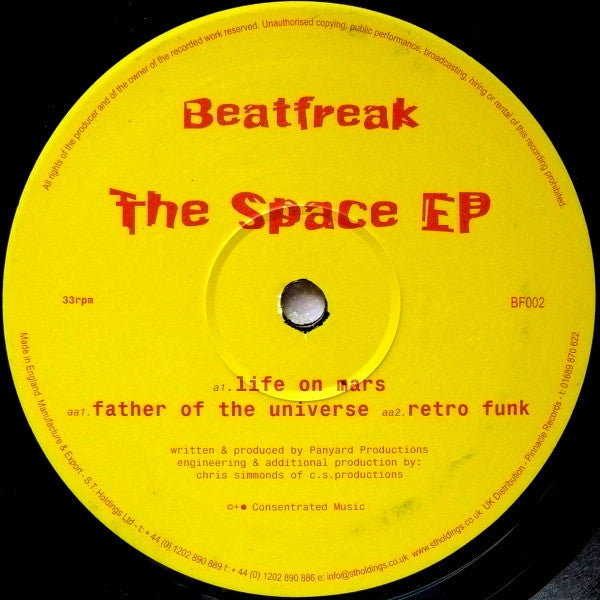 Panyard : The Space EP (12", EP)
