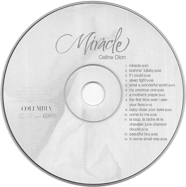 Céline Dion & Anne Geddes : Miracle (CD, Album)