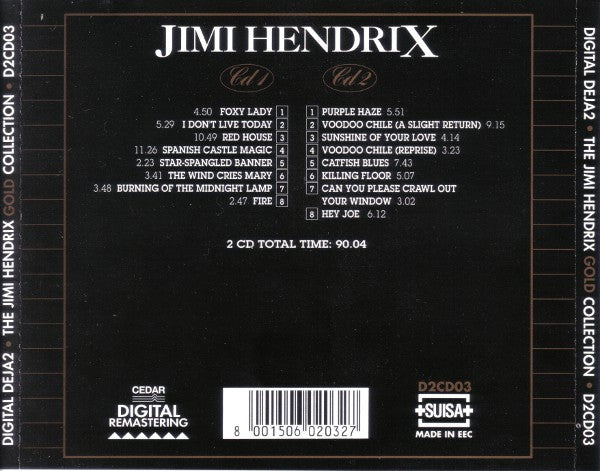 Jimi Hendrix : The Jimi Hendrix Gold Collection (2xCD, Comp, RM)