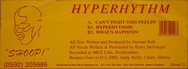 Hyperhythm : Can't Fight This Feelin' (12")