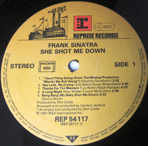 Frank Sinatra : She Shot Me Down (LP, Album)
