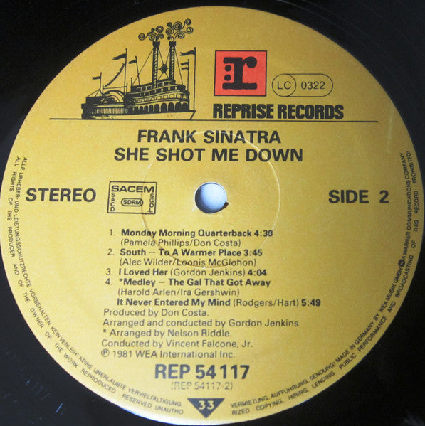 Frank Sinatra : She Shot Me Down (LP, Album)
