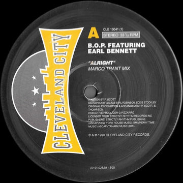 B.O.P. Featuring Earl Bennett : Alright (2x12", Ltd, Gat)