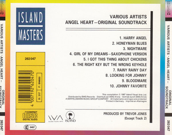 Various : Angel Heart (Original Soundtrack) (CD, Album, Comp, RE)