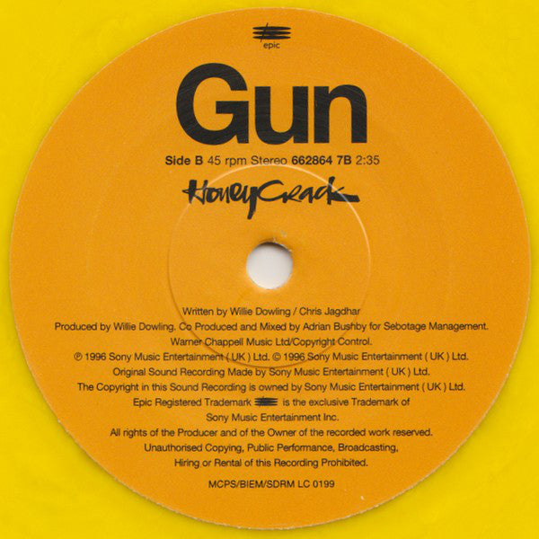 Honeycrack : Go Away (7", Single, Ltd, Num, Yel)