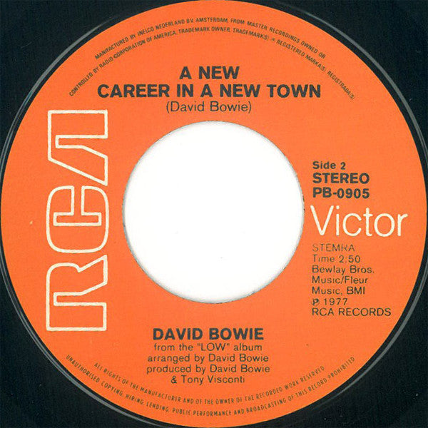 David Bowie : Sound And Vision (7", Single)