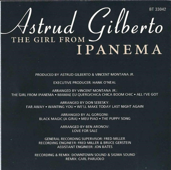 Astrud Gilberto : The Girl From Ipanema (CD, Comp)
