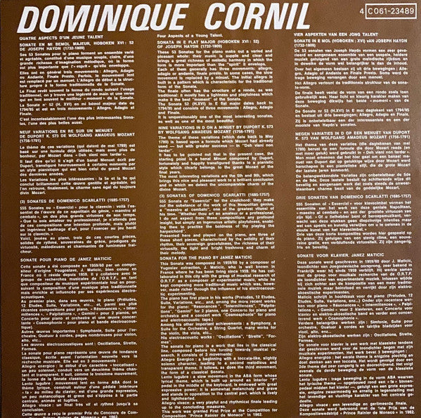 Dominique Cornil : Dominique Cornil (LP, Album)