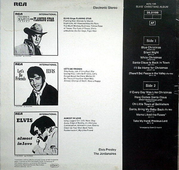 Elvis Presley : Elvis' Christmas Album (LP, Album, RE, Ele)