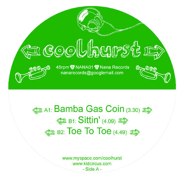 Coolhurst* : Bamba Gas Coin / Sittin' / Toe To Toe (12")