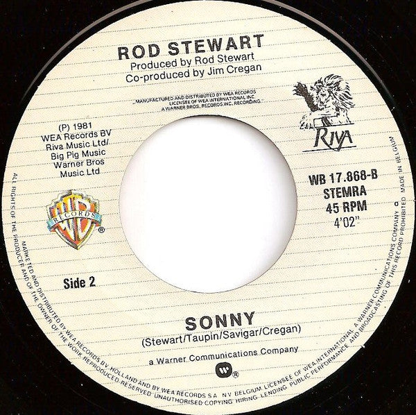 Rod Stewart : Tonight I'm Yours (7")
