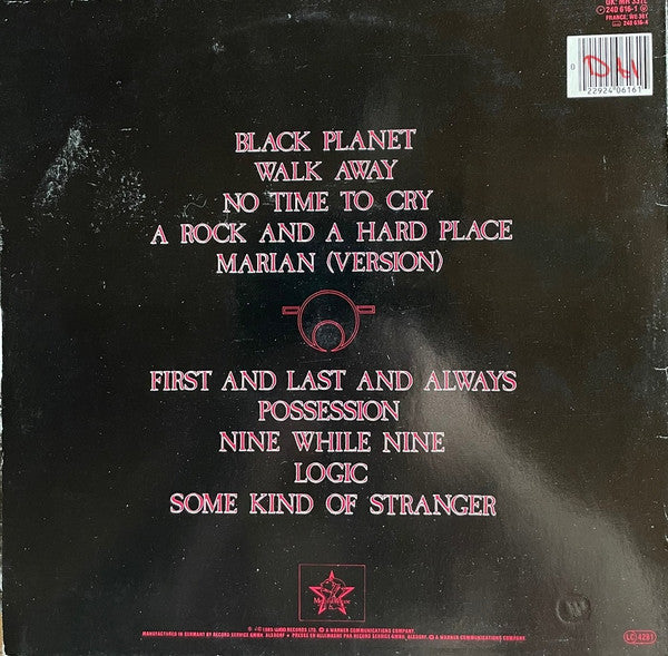 The Sisters Of Mercy : First And Last And Always (LP, Album)