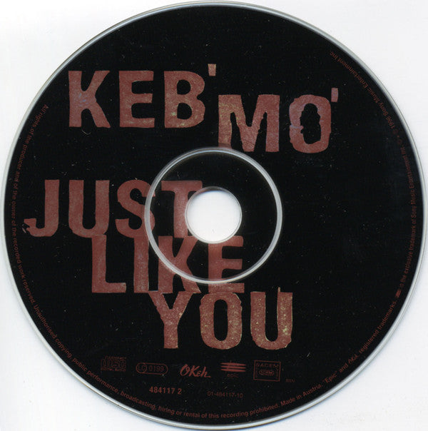 Keb' Mo' : Just Like You (CD, Album)