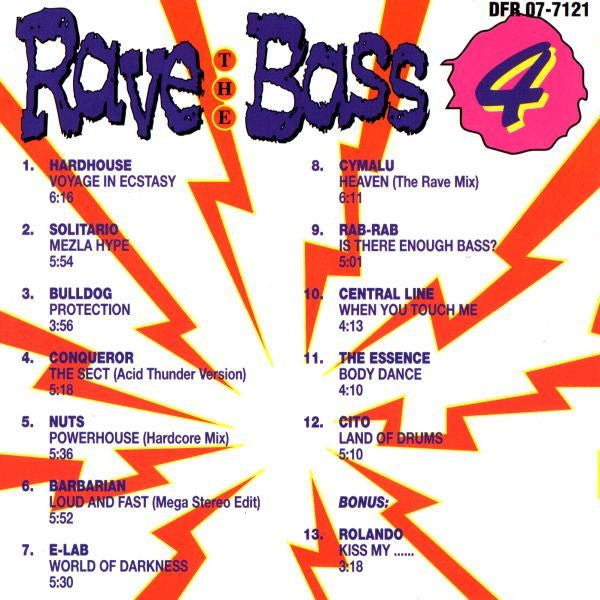 Various : Rave The Bass 4 (CD, Comp)