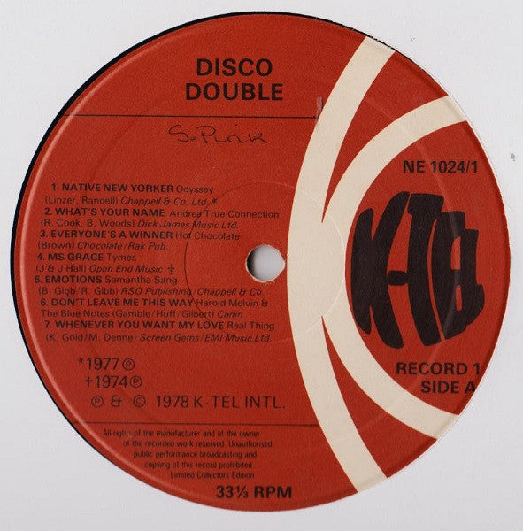 Various : Disco Double (2xLP, Comp, Ltd, Gat)