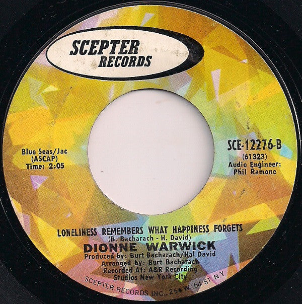 Dionne Warwick : Let Me Go To Him (7")