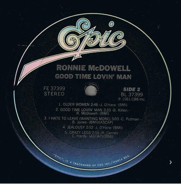 Ronnie McDowell : Good Time Lovin' Man (LP, Album)