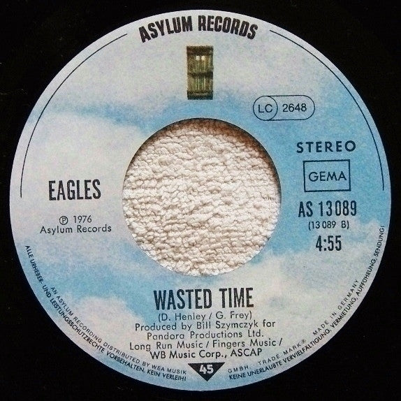 Eagles : Life In The Fast Lane / Wasted Time (7", Single, Tel)