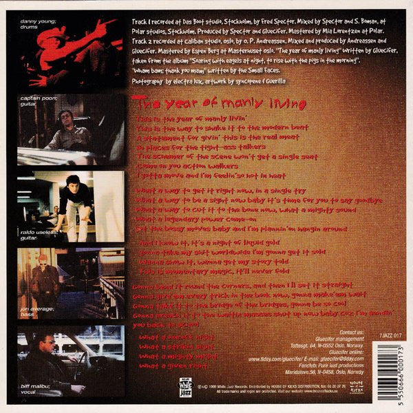 Gluecifer : The Year Of Manly Living (7", Single)