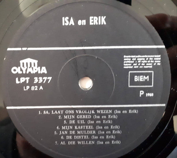 Isa En Erik : Isa En Erik (LP, Album)