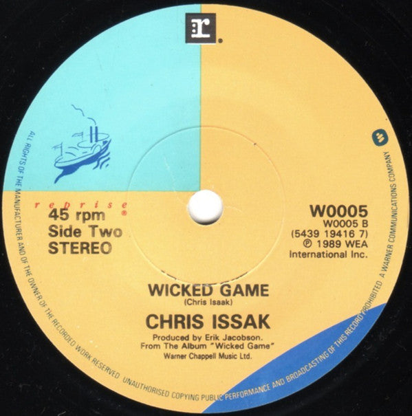 Chris Isaak : Blue Hotel (7", Single)