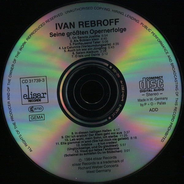 Ivan Rebroff : Seine Größten Opernerfolge (CD, Comp)
