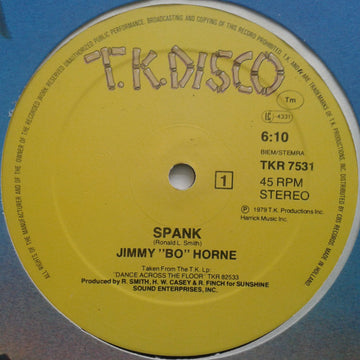 Jimmy "Bo" Horne : Spank / I Wanna Go Home With You (12")
