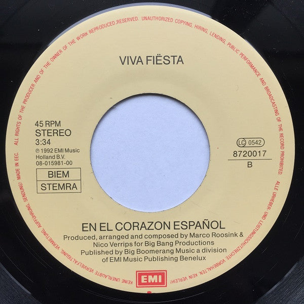 Viva Fiësta : Viva Fiësta! (7", Single)