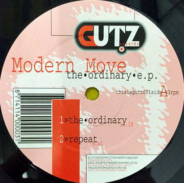 Modern Move : The Ordinary E.P. (12", EP)