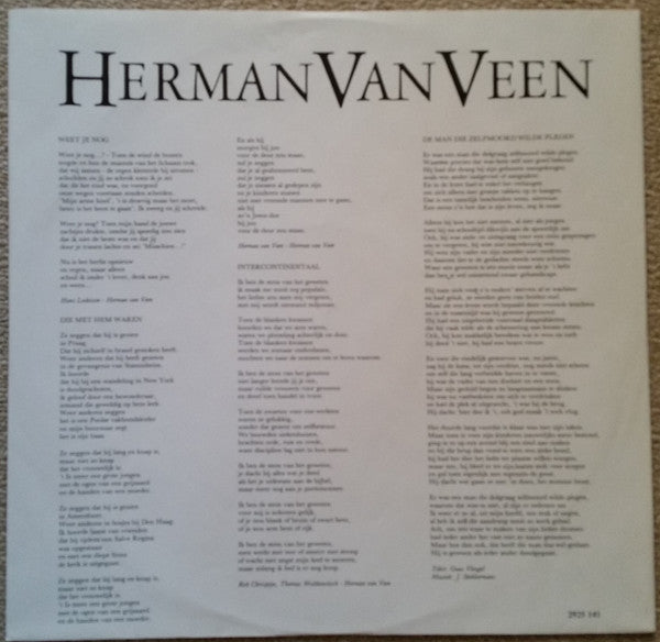 Herman van Veen : Zolang De Voorraad Strekt (LP, Album)