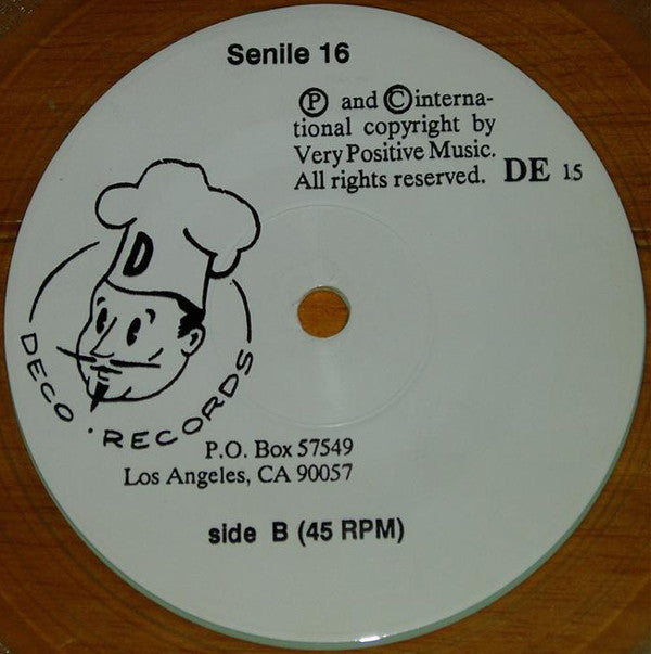Toshiyuki Hiraoka With The Instigators : Personal Progress / Senile 16 (7")