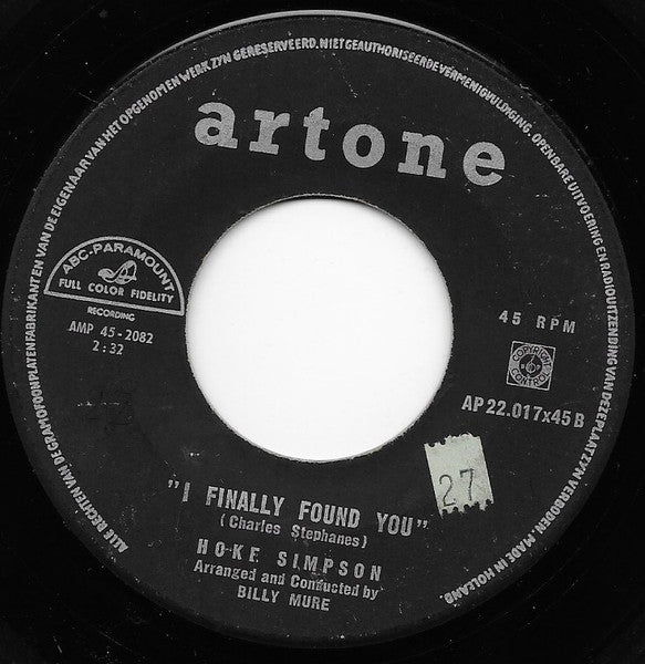 Hoke Simpson : Gi-Gi / I Finally Found You  (7", Single)