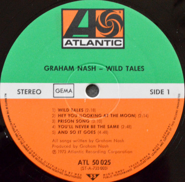 Graham Nash : Wild Tales (LP, Album)