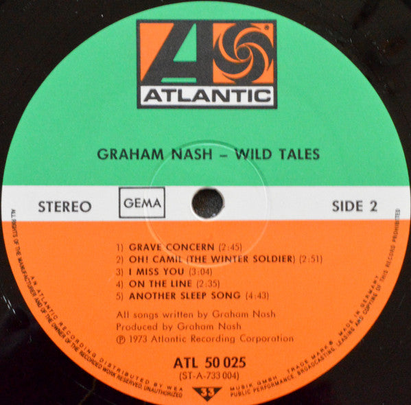 Graham Nash : Wild Tales (LP, Album)