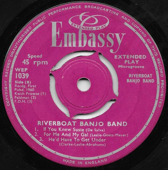 The Riverboat Banjo Band : Riverboat Banjo Band EP (7", EP)