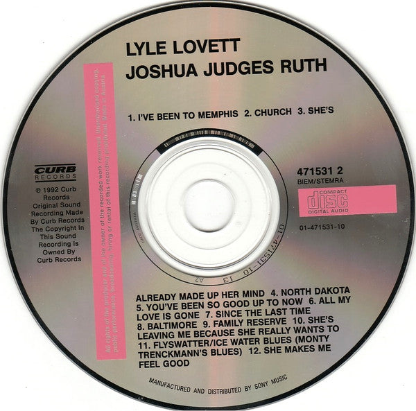 Lyle Lovett : Joshua Judges Ruth (CD, Album)