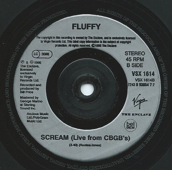 Fluffy (4) : Nothing (7", Single, Par)