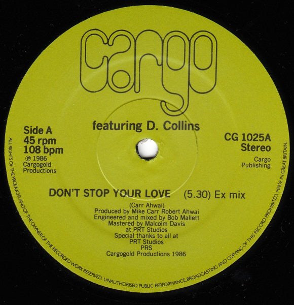 Cargo (2) : Don't Stop Your Love (12")