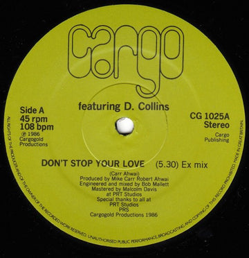 Cargo (2) : Don't Stop Your Love (12")