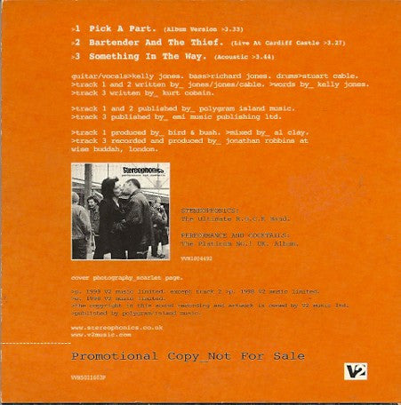 Stereophonics : Performance And Cocktails (CD, Comp, Promo, Smplr, Car)