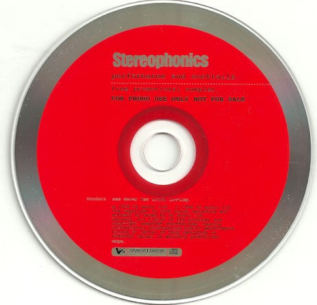 Stereophonics : Performance And Cocktails (CD, Comp, Promo, Smplr, Car)