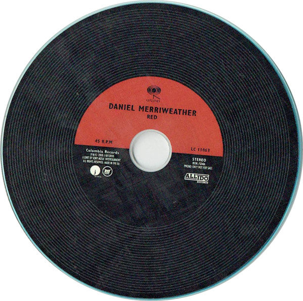 Daniel Merriweather : Red (CDr, Single, Promo)