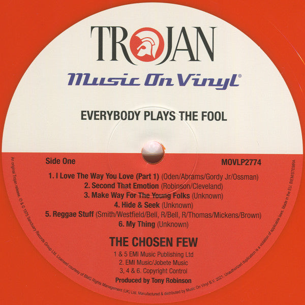 The Chosen Few : Everybody Plays The Fool (LP, Album, Ltd, Num, RE, Ora)
