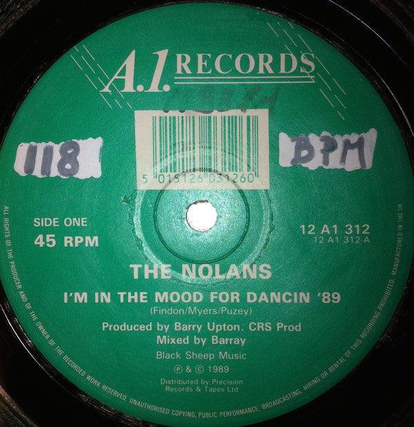 The Nolans : I'm In The Mood For Dancin '89 (12")