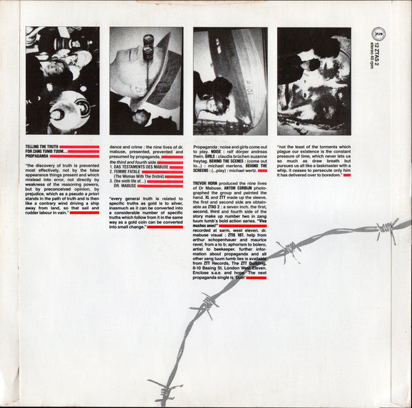 Propaganda : The Nine Lives Of Dr. Mabuse (12", Single, Han)