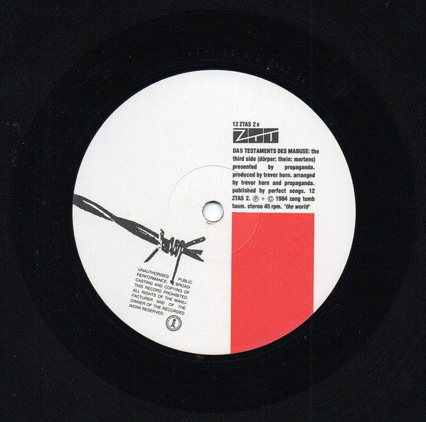 Propaganda : The Nine Lives Of Dr. Mabuse (12", Single, Han)