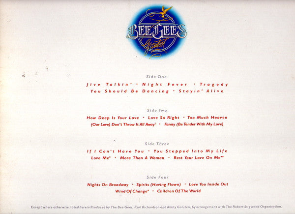 Bee Gees : Greatest (2xLP, Comp, Tri)