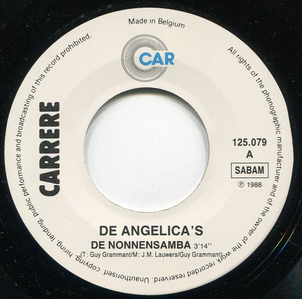 De Angelica's : De Nonnensamba (7", Single)