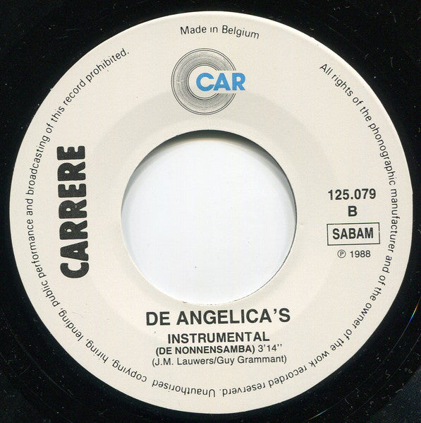 De Angelica's : De Nonnensamba (7", Single)
